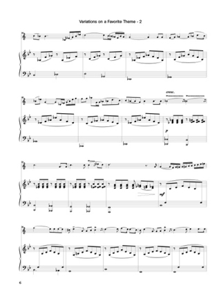 Piano Accompaniment Des Variations - Jean-Baptiste Arban - Partition